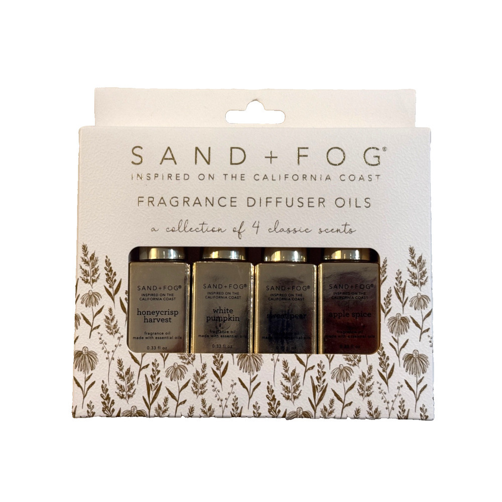 SAND AND FOG Fragrance Diffuser Oils -4pk 0.33oz‎ Variety Classic Scents NEW